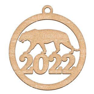 Заготовка для декорирования Символ года 2022 №429, 10х11х0,3 см, МДФ, Fabrika Decoru