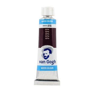 Краска акварельная Van Gogh (416), Сепия, туба, 10 мл, Royal Talens
