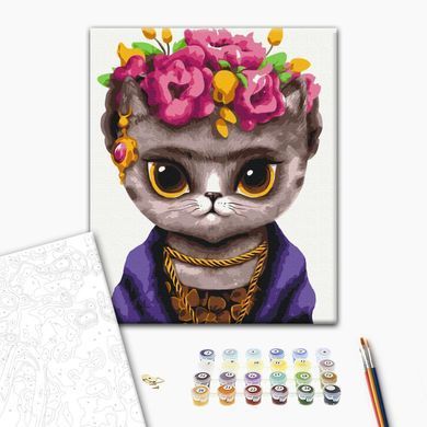 Картина за номерами Кішка Фріда &copy;Маріанна Пащук, 48х60 см, Brushme