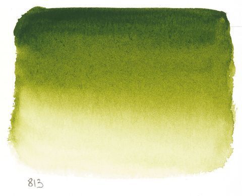 Акварельна фарба Sennelier, півкювета, S1, Оливково-зелений (Olive Green)