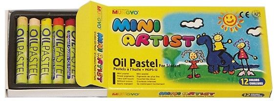 Набір олійної пастелі Mini Artist 12 кольорів, MOPS-12, MUNGYO