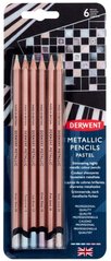Набір кольорових олівців Metallic PASTEL, 6 штук, Derwent