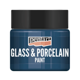 Фарба акрилова Glass and Porcelain, водна основа, бірюзова синя, 30 мл, Pentart