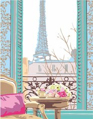 Картина за номерами акриловими фарбами Сніданок у Парижі, ROSA START