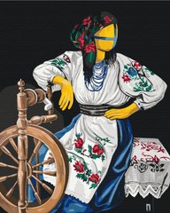 Картина за номерами Мотанка з прялкою ©Valeriya Macarenco, 40х50 см, Brushme