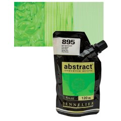 Краска акриловая Sennelier Abstract, Зеленый флуоресцентный №895, 120 мл, дой-пак