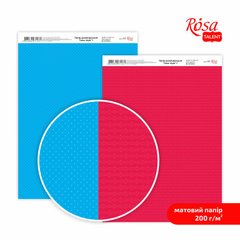 Бумага дизайнерская Color style №1, А4, 21x29,7 см, 200г/м², двусторонняя, матовая, ROSA TALENT