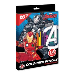 Набір кольорових олівців Marvel Avengers, 18 кольорів, YES