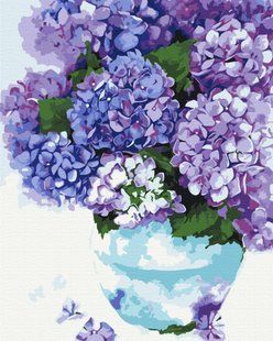 Картина за номерами Гортензія в небесному горщику, 40x50 см, Brushme