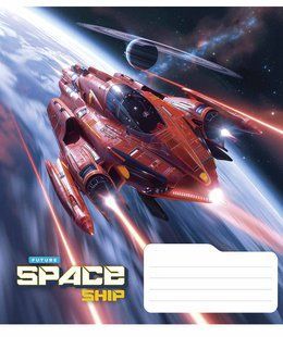 Тетрадь общая Space ship А5, 48 листов в линию, вододисперсионная обложка, Star