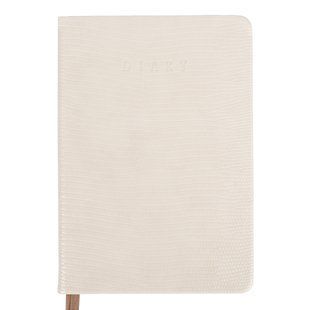 Деловой ежедневник Leo Planner Lizard, А5, датированный, 2027, твердый, кремовый, 368 страниц