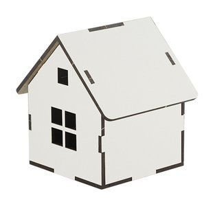 Заготовка для декорування Будиночок 6 №109, 7,5х7,5х8,5 см, МДФ, Fabrika Decoru