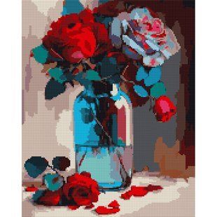 Алмазная мозаика SANTI Магические розы, 40x50 см, на подрамнике