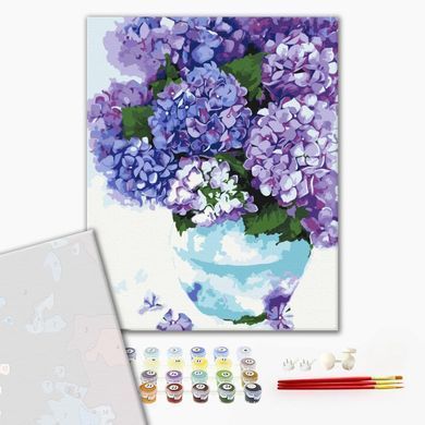 Картина по номерам Гортензия в небесном горшке, 40x50 см, Brushme