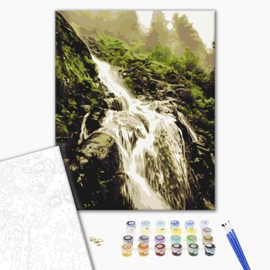Картина за номерами Шум водоспаду, 40х50 см, Brushme