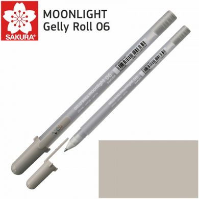 Ручка гелева Moonlight Gelly Roll 06, 0,35 мм, сірий світлий, Sakura