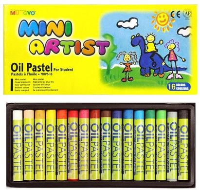 Набір олійної пастелі Mini Artist 16 кольорів, MOPS-16, MUNGYO