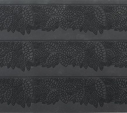 Силиконовый коврик №06, Лиственный бордюр, 12,3x37,6 см, Fabrika Decoru