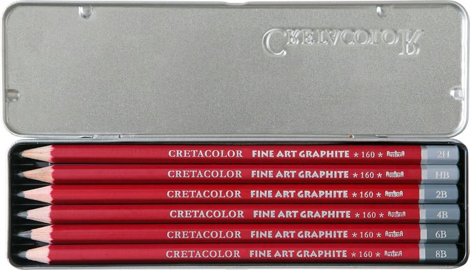 Набір графітних олівців Cleos 6 штук, Cretacolor