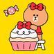 Картина за номерами Line Friends Чоко та солодкий мафін, 25х25 см, Santi 4823091922367 зображення 1 з 3