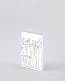 Блокнот Graphic S, Friends by Myriam Beltz, 10,8x15 см, 120 г/м&sup2;, 88 аркушів, Nuuna