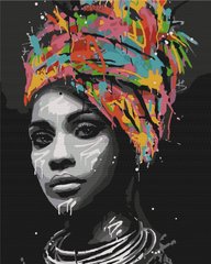 Картина за номерами Африканський контраст, 40x50 см, Brushme