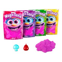 Кинетический песок Strateg Magic sand фиолетовый в пакете, 200 г