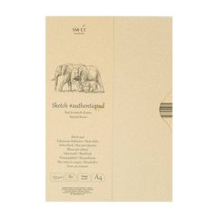 Альбом-склейка для ескізів у папці Authentic А4, 135 г/м2, 80 аркушів, коричневий, Smiltainis