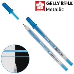 Ручка гелевая, Metallic, Синий, Sakura