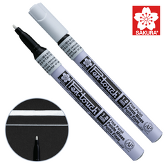 Маркер Pen-Touch Білий, тонкий (Fine) 1 мм, Sakura
