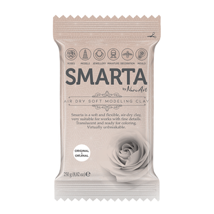 Самозастывающая пластика белая Original, 250 г, Smarta