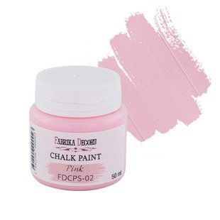 Крейдяна фарба Chalk Paint Рожева, 50 мл, Fabrika Decoru