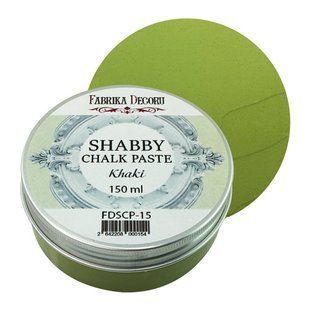 Меловая паста Shabby Chalk Paste, Хаки, 150 мл, Fabrika Decoru