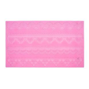 Силиконовый коврик №07, Кружевные бордюры, 23,2 x39,6 см, Fabrika Decoru