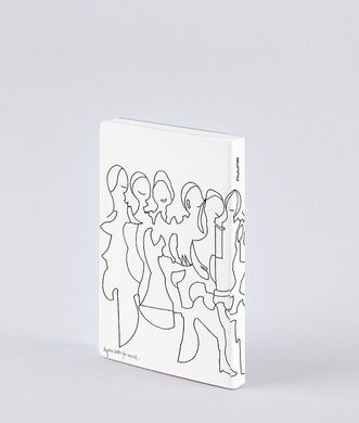 Блокнот Graphic S, Friends by Myriam Beltz, 10,8x15 см, 120 г/м², 88 аркушів, Nuuna