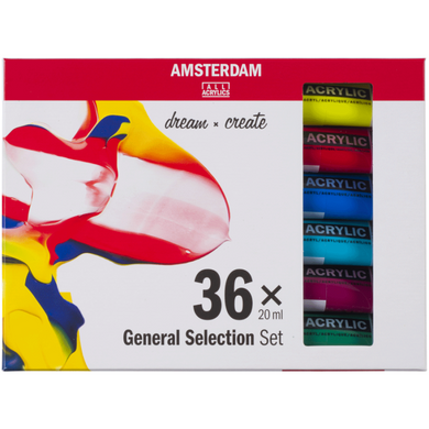 Набор акриловых красок, AMSTERDAM GENERAL SELECTION, 36x20 мл, Royal Talens