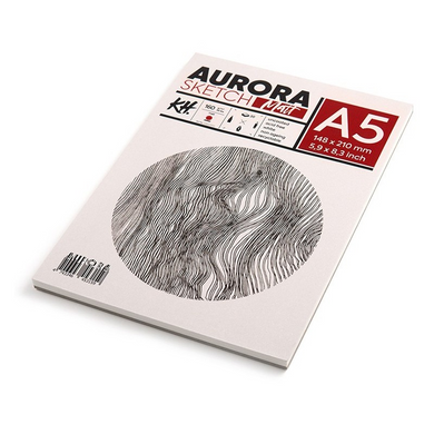 Альбом-склейка для рисунка Smooth & Matt А5, 14,8х21 см, 160 г/м2, белый, 20 листов, Aurora