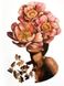 Дерев'яні пазли Дівчина в квітучих півоніях PM-BP08S зображення 2 з 8