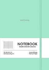 Блокнот для записів Soft Turquoise A5, 80 г/м2, 96 аркушів у клітинку, м'яка обкладинка, Genius