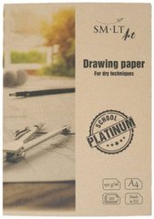 Папка с бумагой для рисунка Platinum А4, 190/м2, 20 листов, Smiltainis