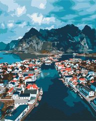 Картина по номерам Норвежские фьорды, 40х50 см, Brushme