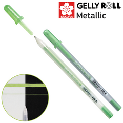 Ручка гелевая, Metallic, Изумрудный зеленый, Sakura
