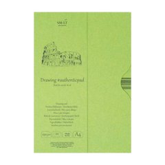 Альбом-склейка для акрилу та олії в папці Authentic Drawing А4, 290 г/м2, 20 аркушів, білий, Smiltainis