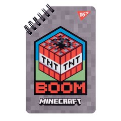 Блокнот Minecraft, 9,5х14,5 см, 60 листов, двойная спираль, YES