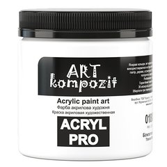 Акриловая краска ART Kompozit, белила титановые (018), 430 мл