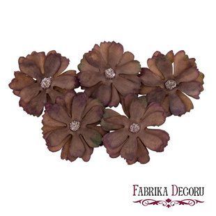 Квітка ромашки бордово-баклажанова, 1 штука, Fabrika Decoru