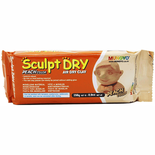 Масса для моделирования персиковая, самозатвердевающая, 250 г, Sculpt Dry, MUNGYO