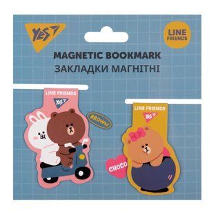 Набор закладок магнитных Line Friend, 2 штуки, Yes
