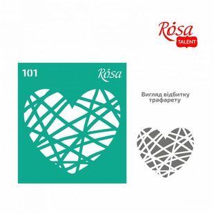 Трафарет многоразовый самоклеющийся №101 Love, 9х10 см, ROSA TALENT