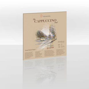 Альбом The Cappuccino Pad, 20х20 см, 120 г/м&sup2;, 30 листов, Hahnemuhle